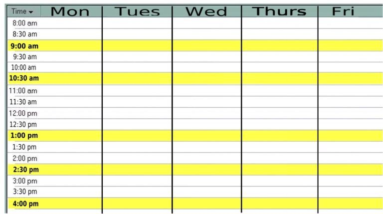Monthly Calendar Monday Friday | Are Using A Calendar