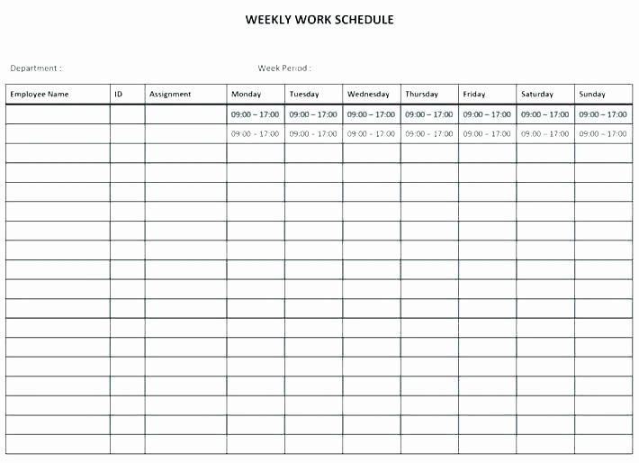 Monthly Shift Schedule Template Fresh Shift Rota Template