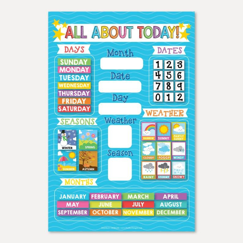 morning circle time board template preschool daily