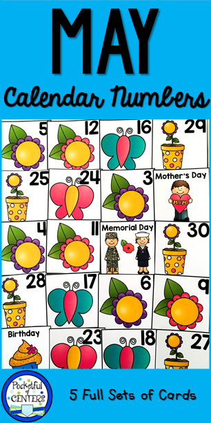 Pocketful Of Centers | Calendar Numbers, Classroom
