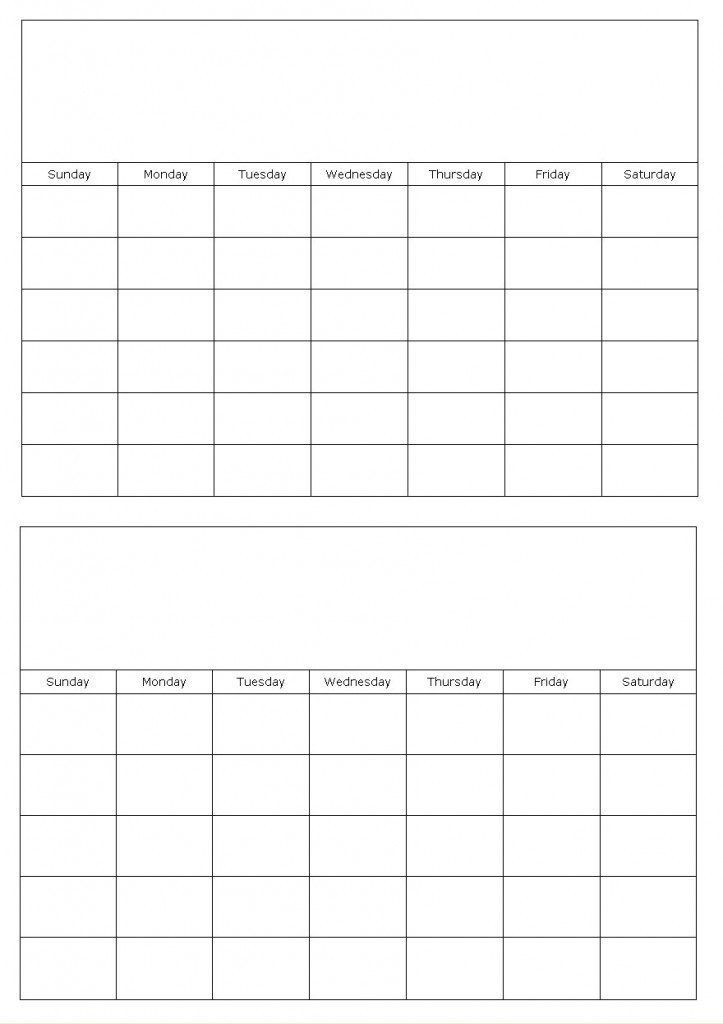 Print Blank Calendars | Calendar Template, Blank Calendar