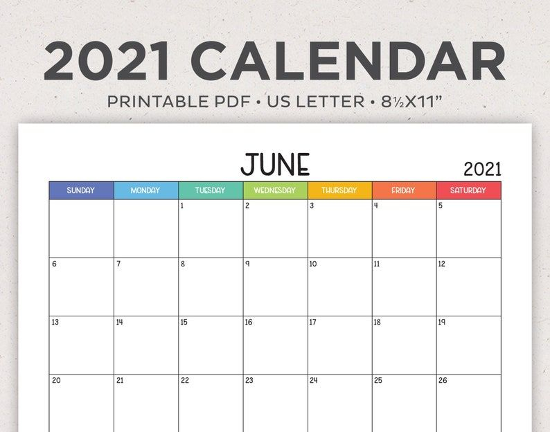 Printable 58 2021 Calendar : Free Printable Calendar 5