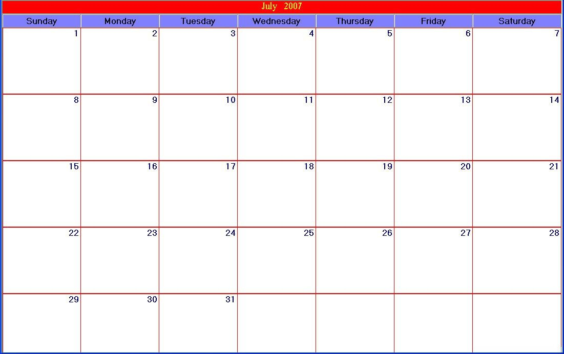 printable calendar large calendar template large boxes