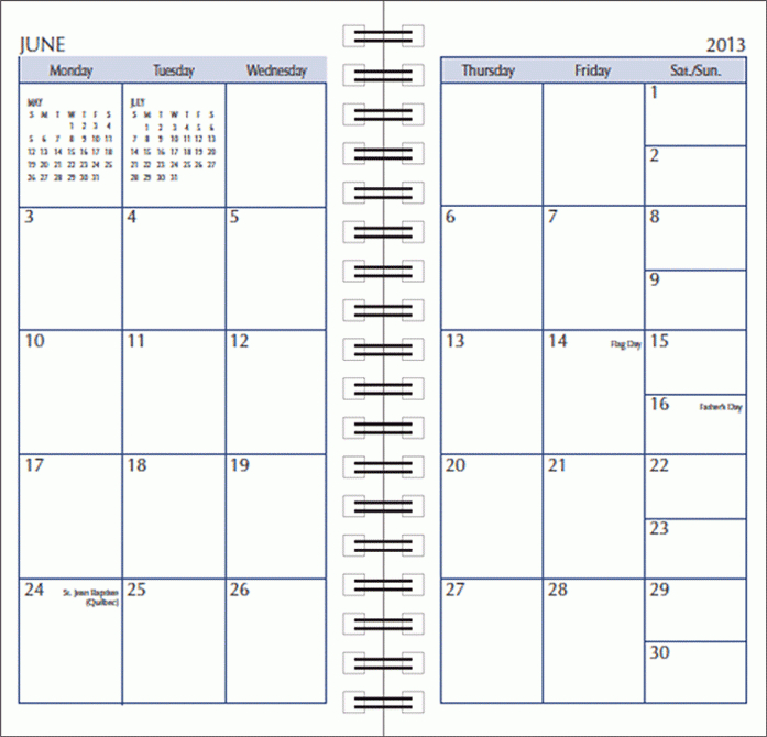Small Pocket Planner Calendar, Weekly 2015 Pocket Calendar