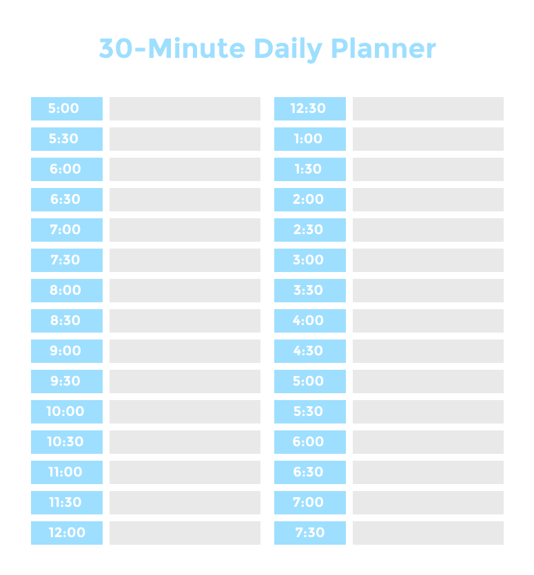 Time Blocking Planner ( 9 Free Time Blocking Templates)
