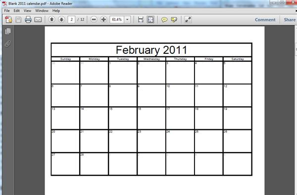 Tutorial On How To Make A Free Printable Blank Calendar