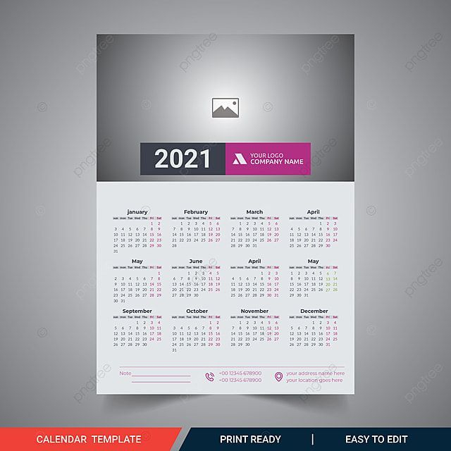 Wall Calendar Design Template 2021 Wall Calendar 2021 2021