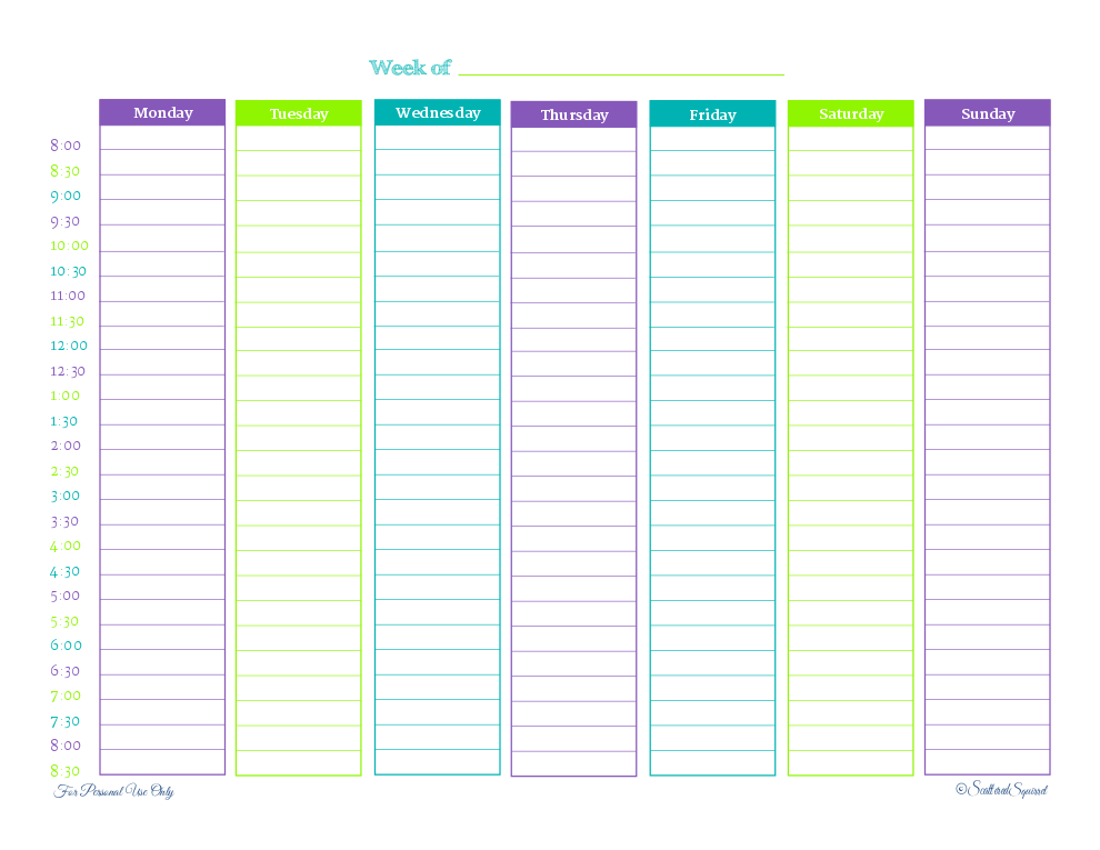 weekly planner printable | weekly planner printable