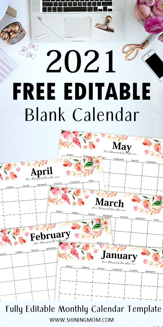 free fully editable 2021 calendar template in word | calendar template