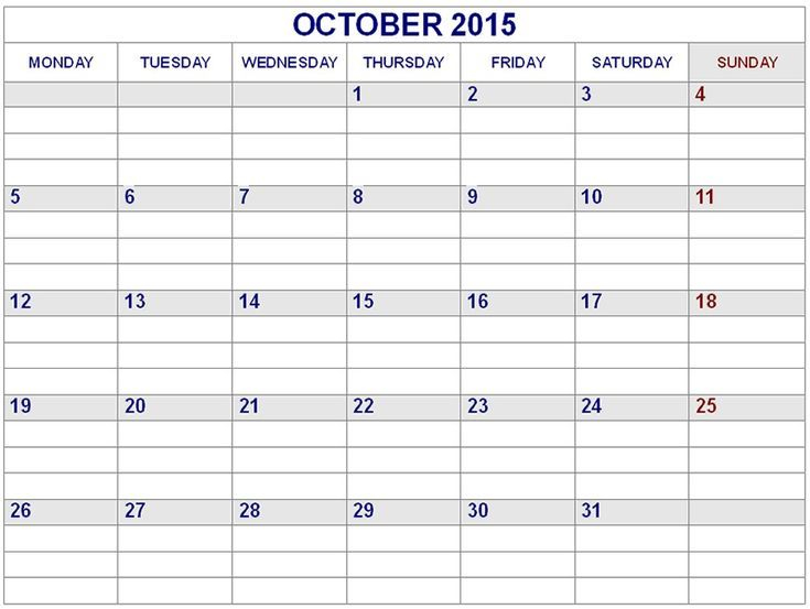 Free Printable Calendar 2018 Free Printable Calendar October Print