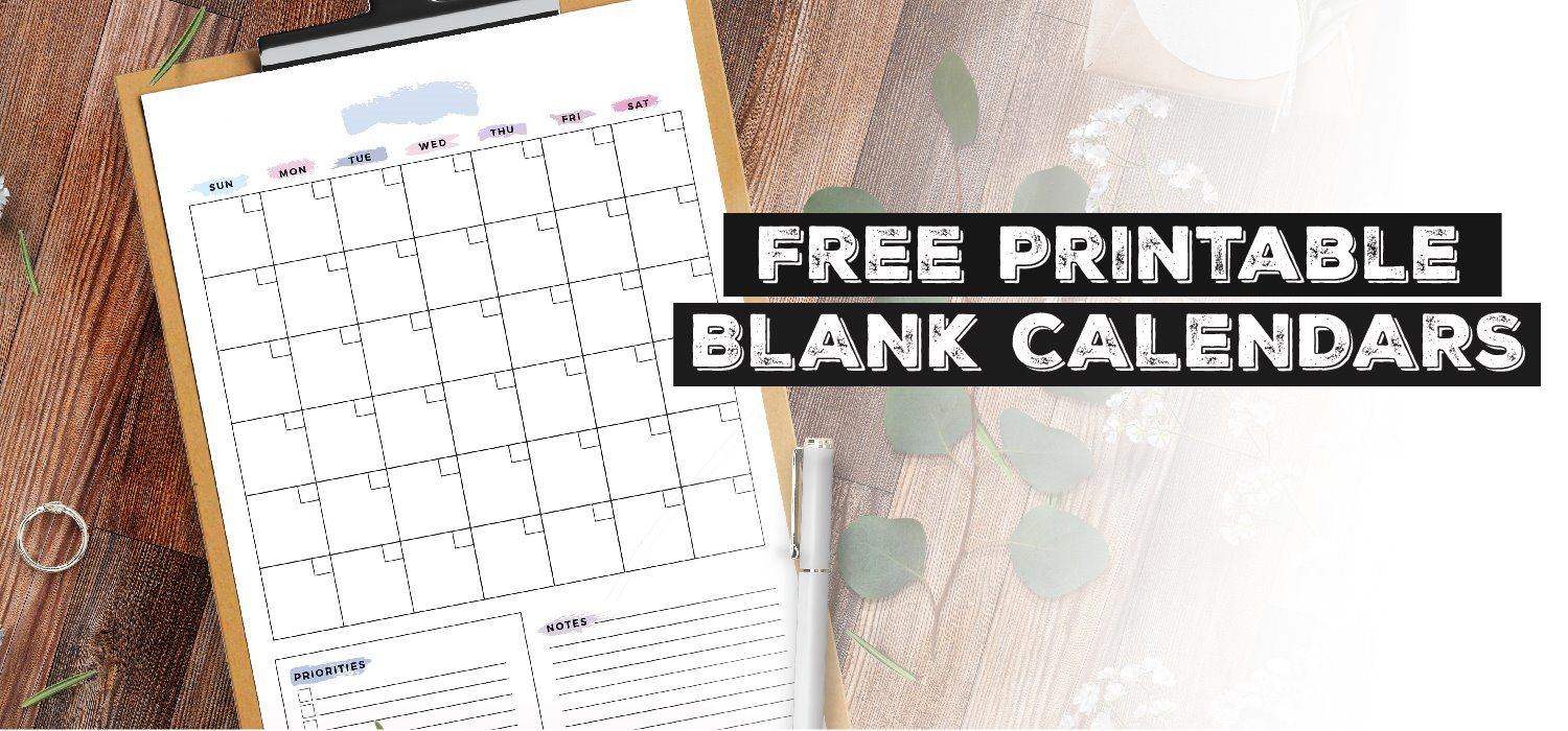 Printable Calendar Blank Calendar To Print Monthly Editable Calendars