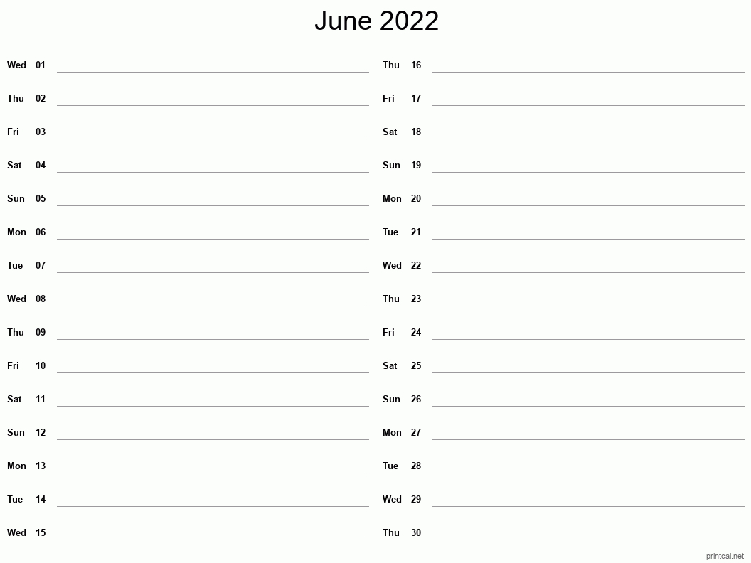 printable june 2022 calendar | free printable calendars