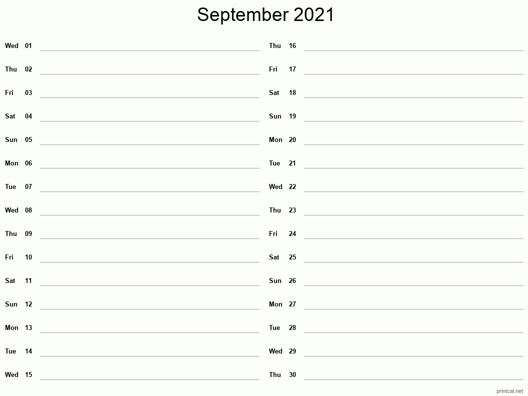 printable september 2021 calendar | free printable calendars