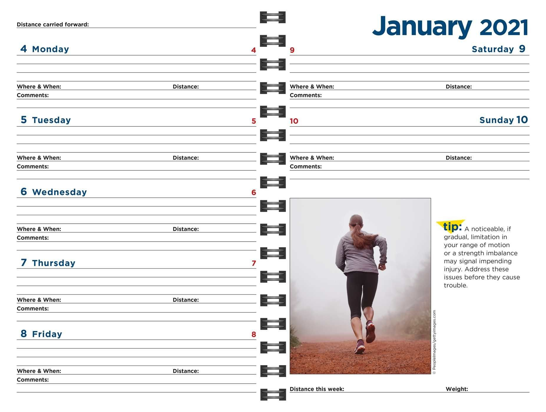 The Complete Runner's Day By Day Log 2021 Calendar Book Summary