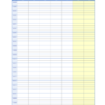 15 Minute Schedule Template Excel
