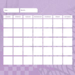 Editable Monthly Calendar Printable