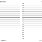 Excel Daily Schedule Template 15 Minutes – Printable Form, Templates And Letter