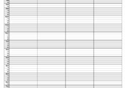 Free Daily Schedules For Excel - 30+ Templates