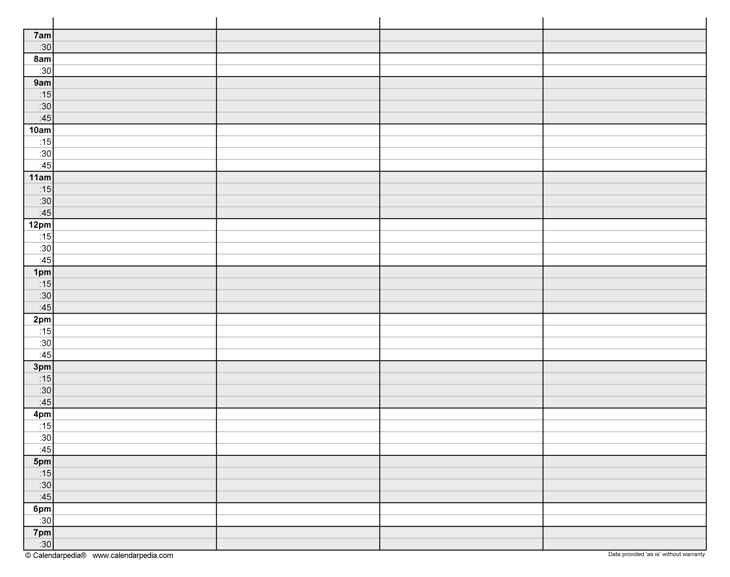 Free Daily Schedules For Excel - 30+ Templates