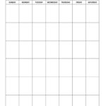 Free Printable Blank Calendar Templates – Calendarkart