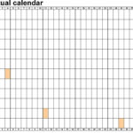 Linear Calendar Printable