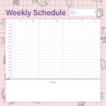 Weekly Calendar With 15 Minute Time Slots – 13 Free Pdf Printables | Printablee